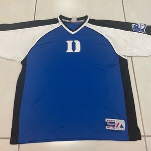 Duke Blue Devils Majestic Warm Up Basketball Jersey Shirt Men XXL